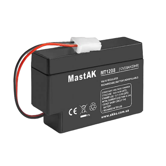 Акумулятор MASTAK MT1208 12V 0,8 Ah (185057)